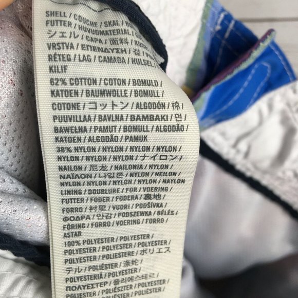 Abercrombie Fitch Mens Swim Shorts XS 29 to 30 Cotton Blend Rainbow Plaid Trunks - Picture 10 of 11